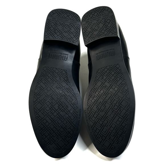 Munro Bedford Black Leather Shoe Bootie Block Heel Womens Size 6.5M New $230 - Picture 10 of 10